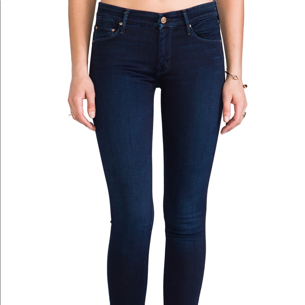 Mother jeans dyed blue size 28